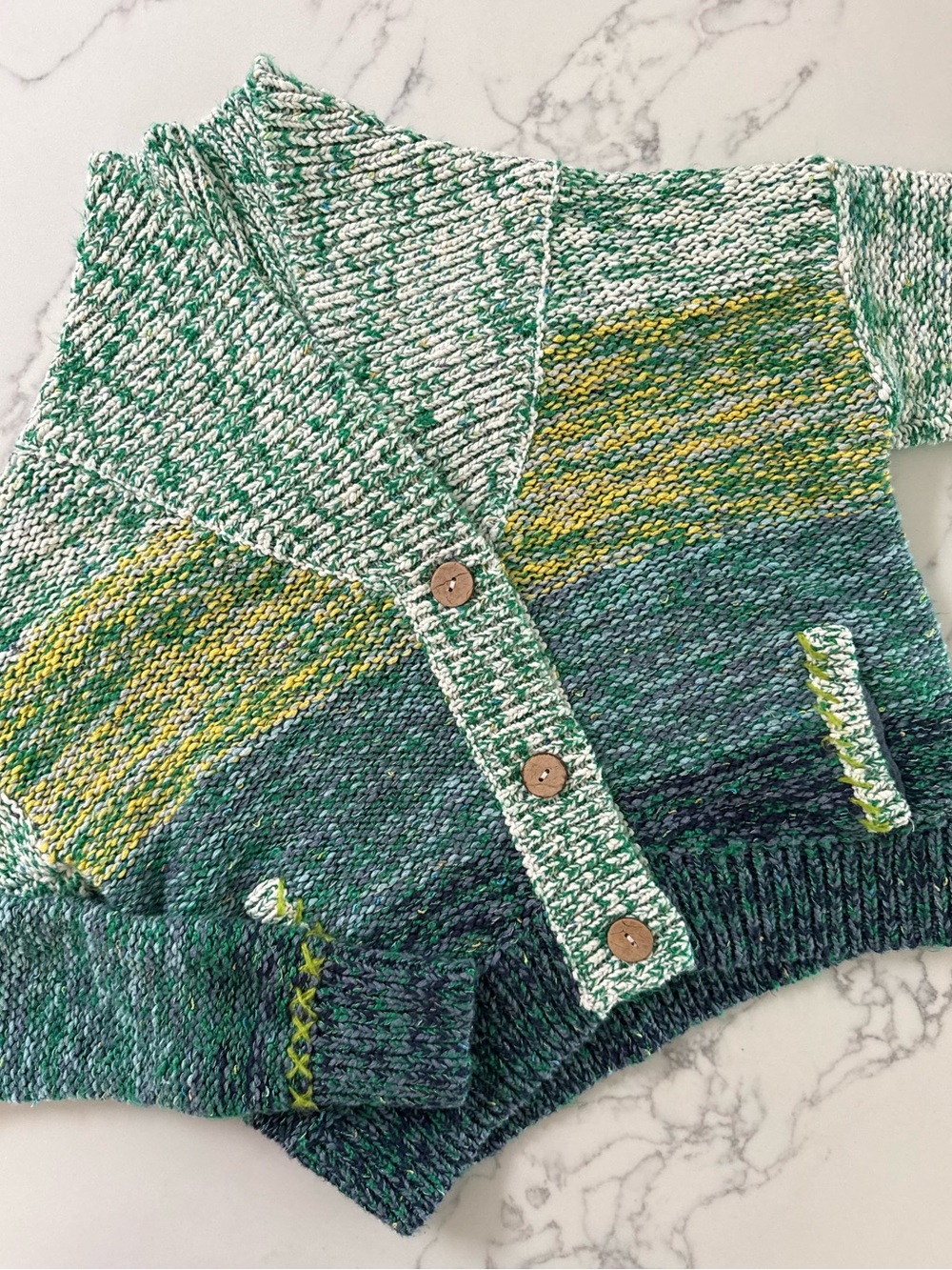 Anthropologie Pilcro Sunset Embroidered Cardigan - Green Multi - Size XS - Picture 2 of 8